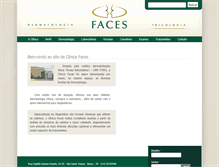 Tablet Screenshot of clinicafaces.com.br